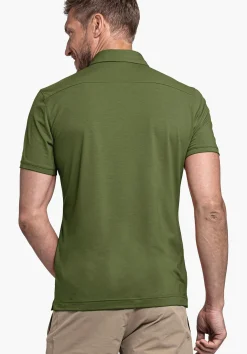 MEN SCHÖFFEL <Quick drying polo shirt orange
