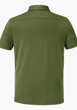 MEN SCHÖFFEL <Quick drying polo shirt orange
