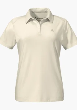 WOMEN SCHÖFFEL <Quick drying polo shirt weiß