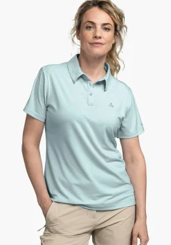 WOMEN SCHÖFFEL <Quick drying polo shirt weiß