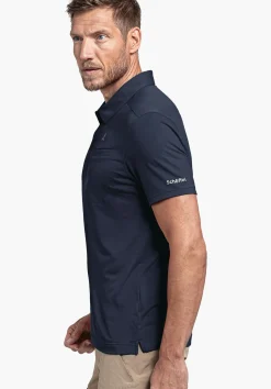 MEN SCHÖFFEL <Quick drying polo shirt orange
