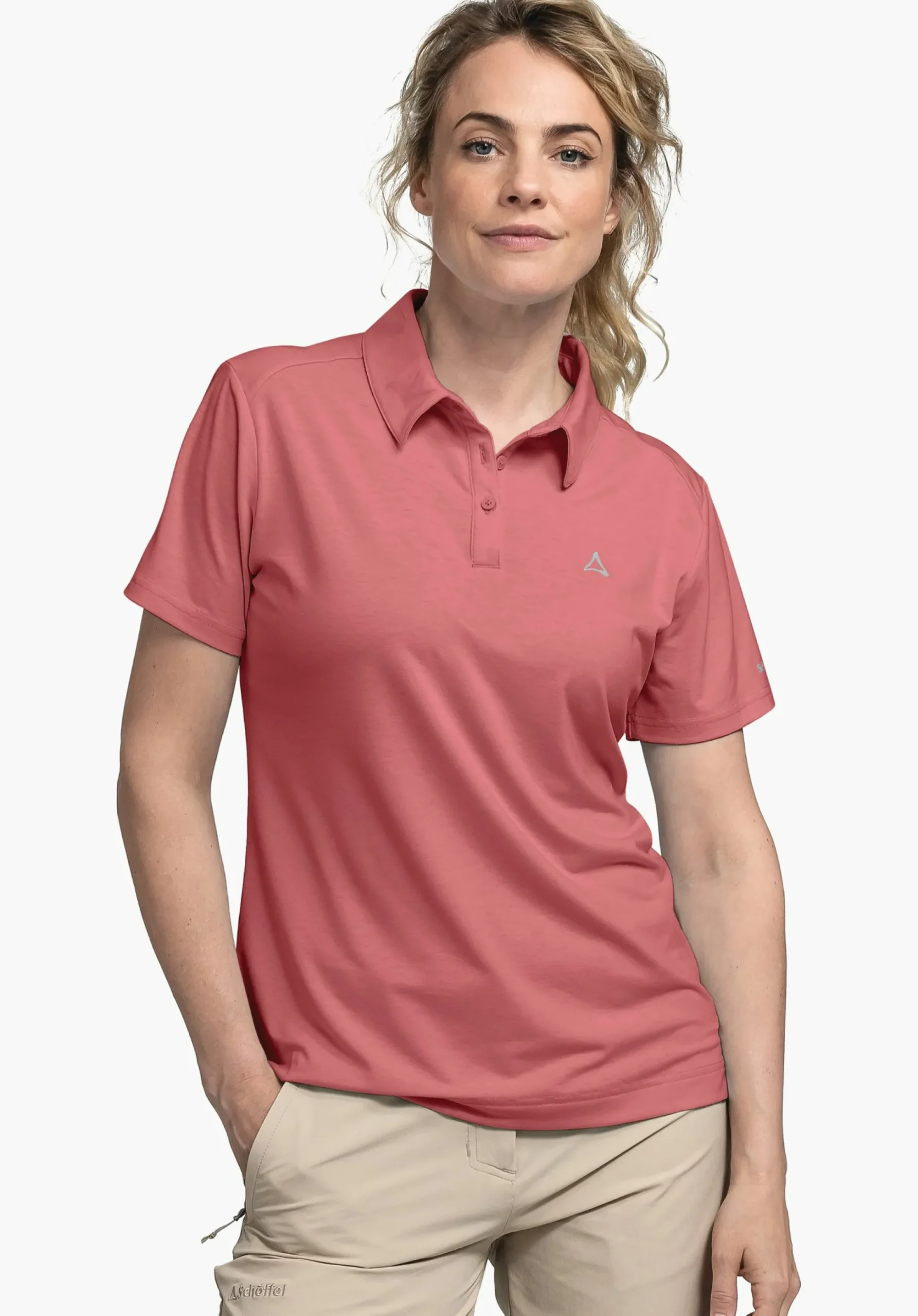 WOMEN SCHÖFFEL <Quick drying polo shirt weiß