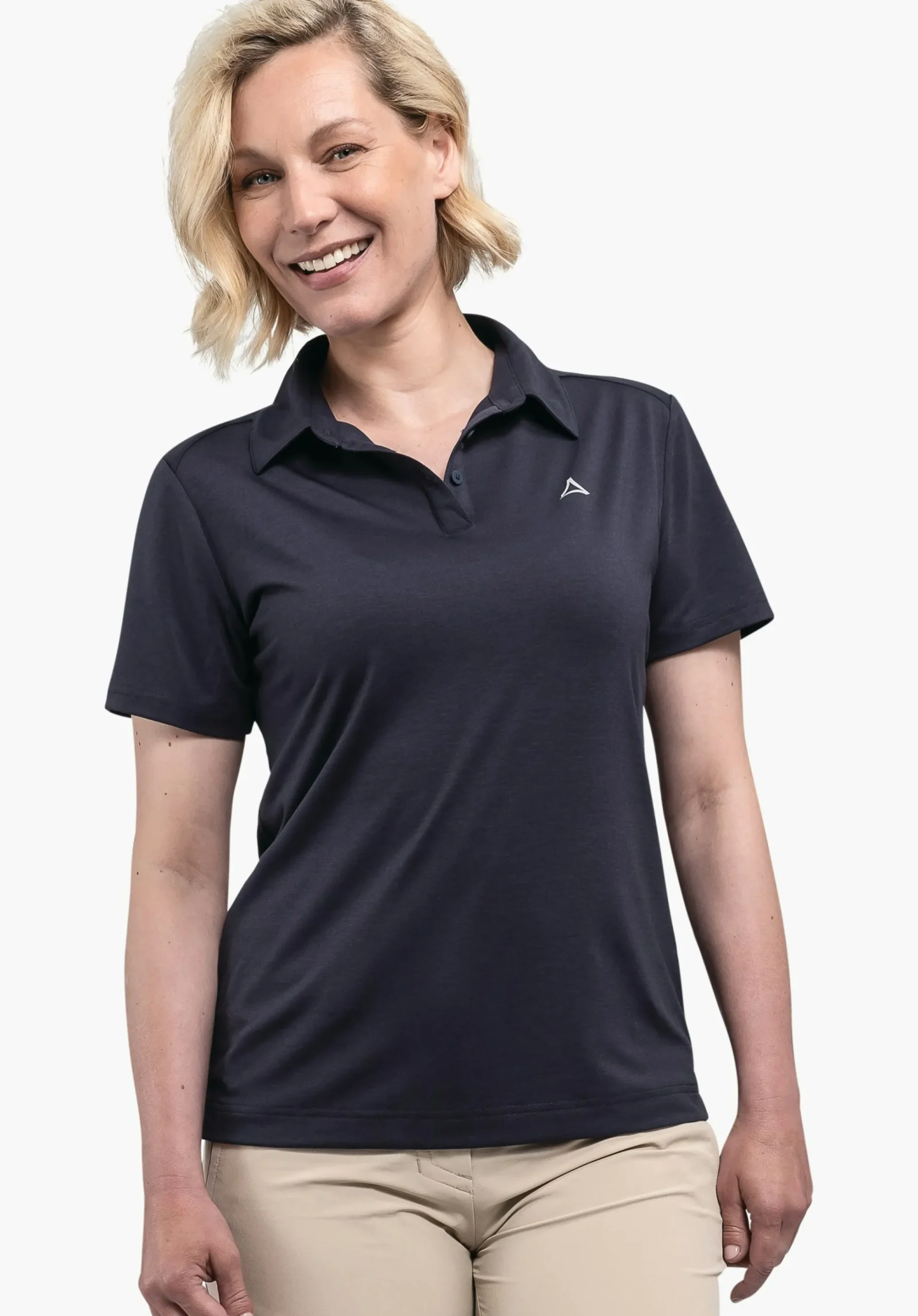 WOMEN SCHÖFFEL <Quick drying polo shirt weiß