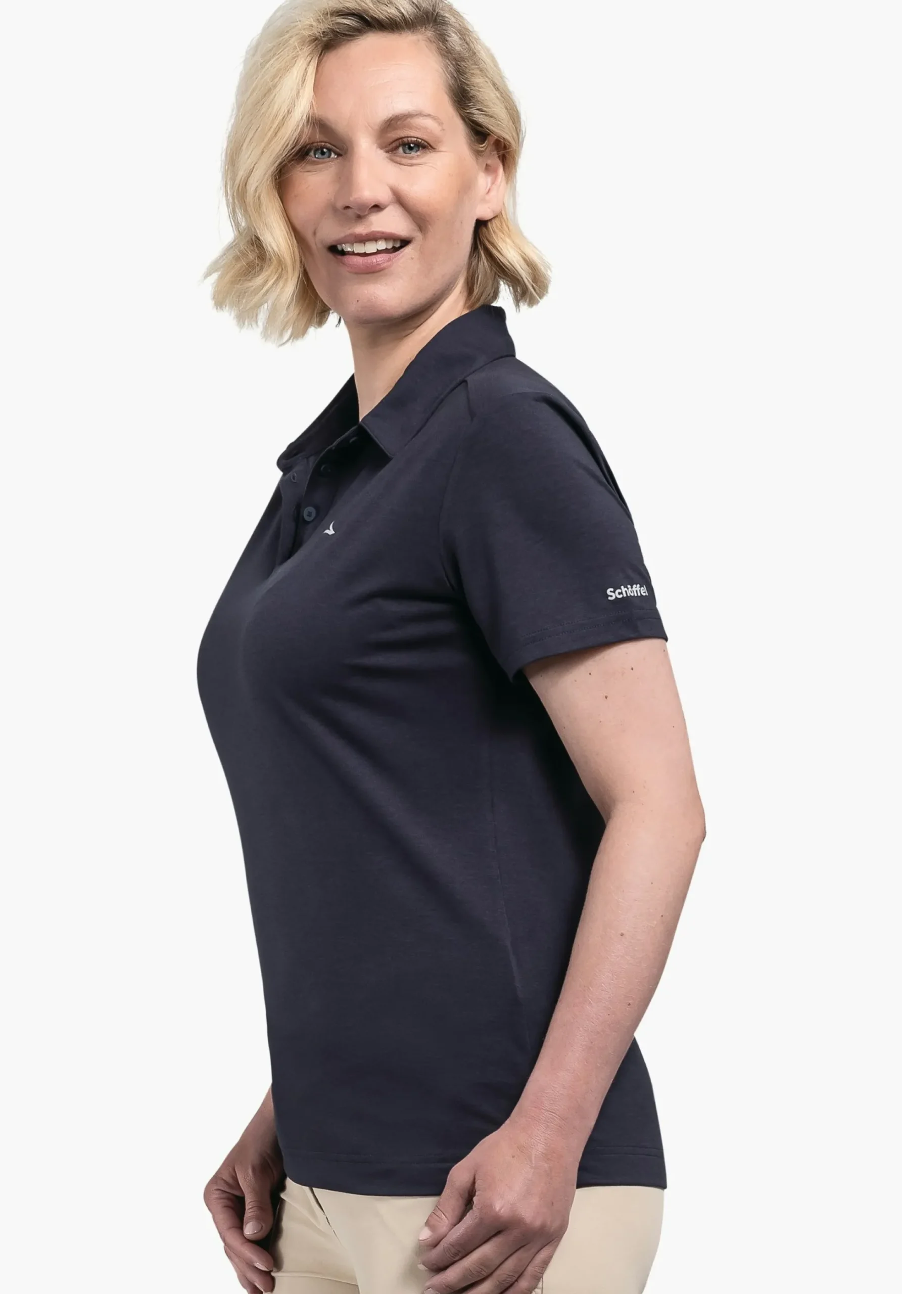 WOMEN SCHÖFFEL <Quick drying polo shirt weiß