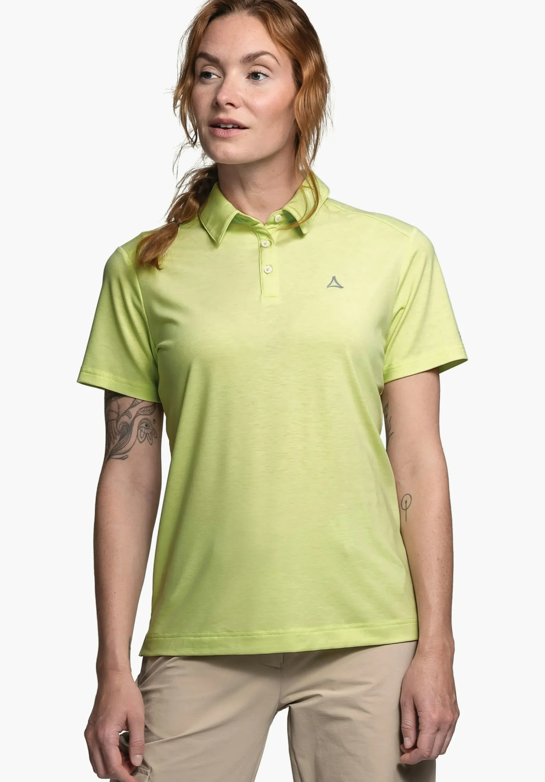 WOMEN SCHÖFFEL <Quick drying polo shirt weiß