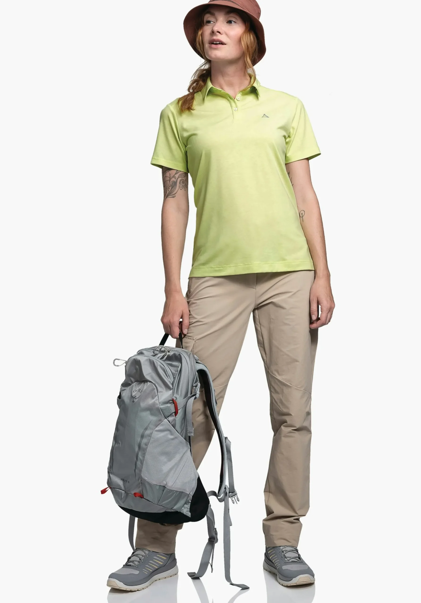WOMEN SCHÖFFEL <Quick drying polo shirt weiß