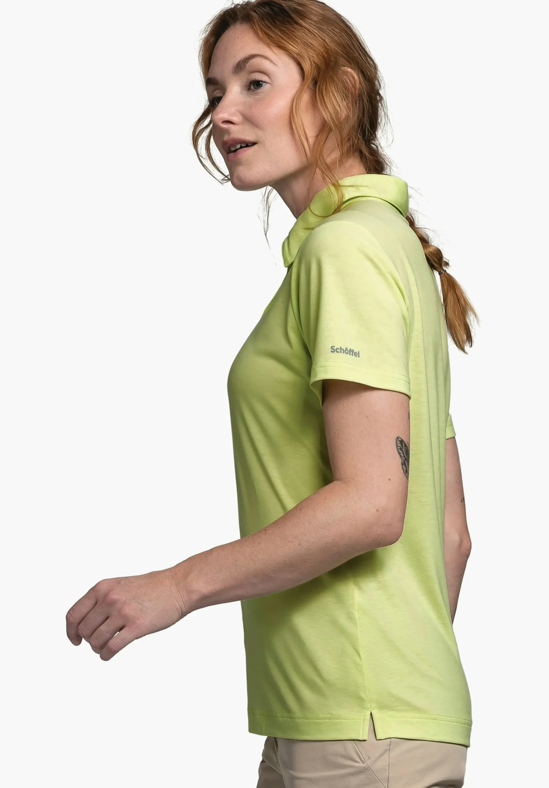 WOMEN SCHÖFFEL <Quick drying polo shirt weiß