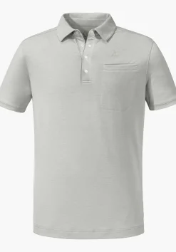 MEN SCHÖFFEL <Quick drying polo shirt orange