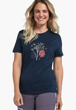 WOMEN SCHÖFFEL Trek & Hike<Quick drying T-shirt with Tencel© blue