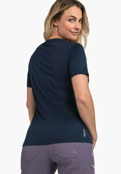 WOMEN SCHÖFFEL Trek & Hike<Quick drying T-shirt with Tencel© blue