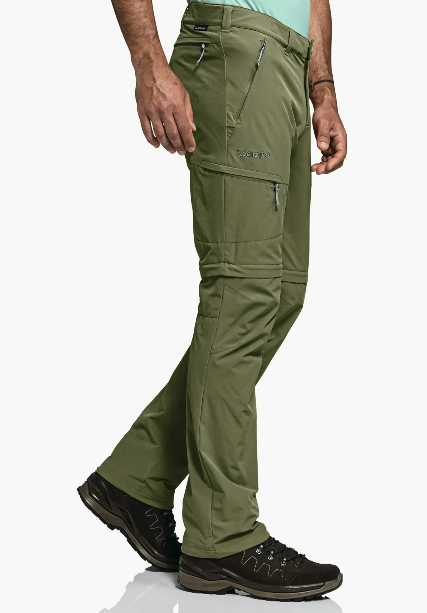 MEN SCHÖFFEL Trek & Hike|Pants Zip Off<Quick-drying zip-off hiking pants grün