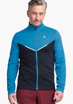 MEN SCHÖFFEL Skiing<Recycled and comfortable fleece jacket blue