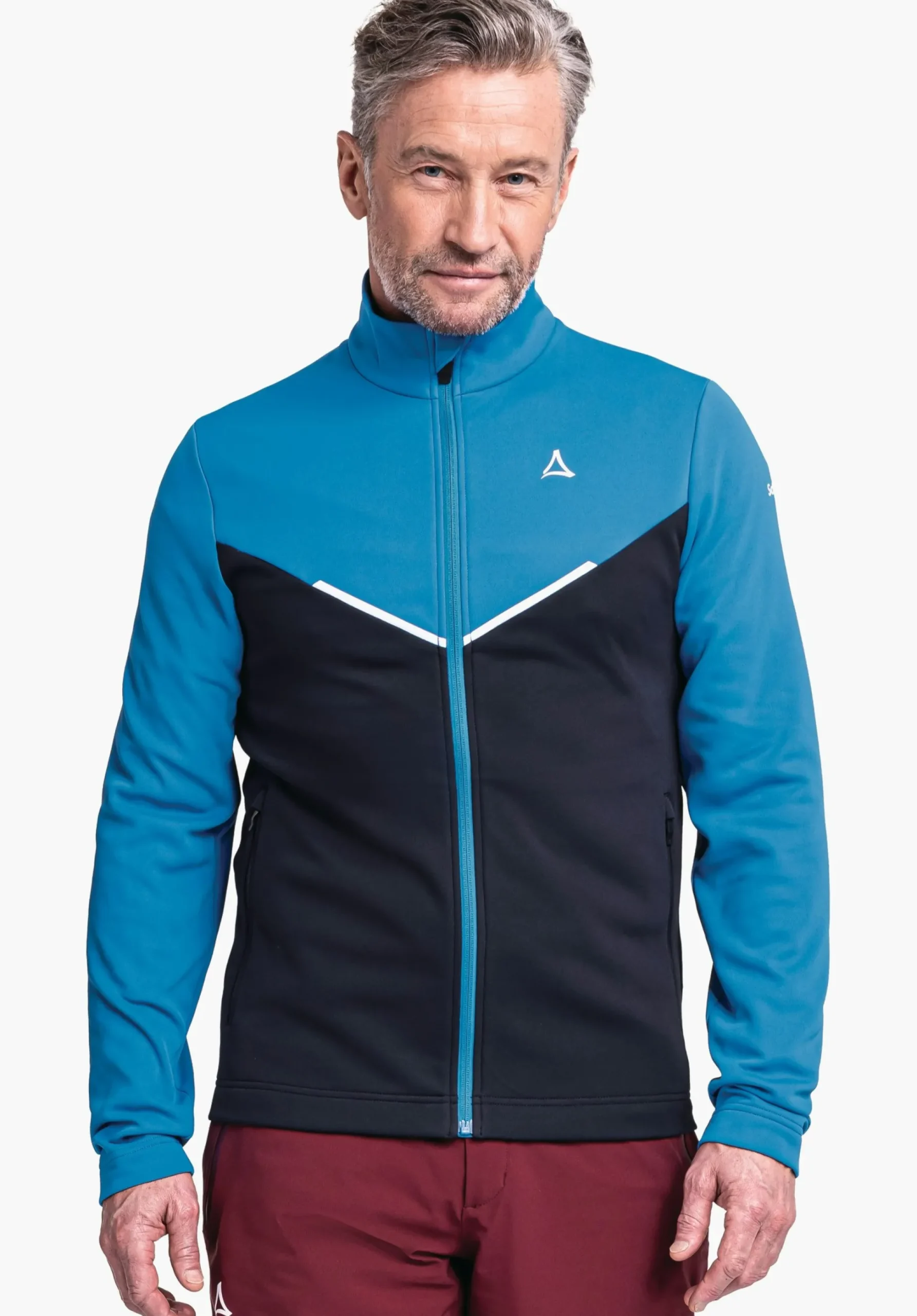 MEN SCHÖFFEL Skiing<Recycled and comfortable fleece jacket blue