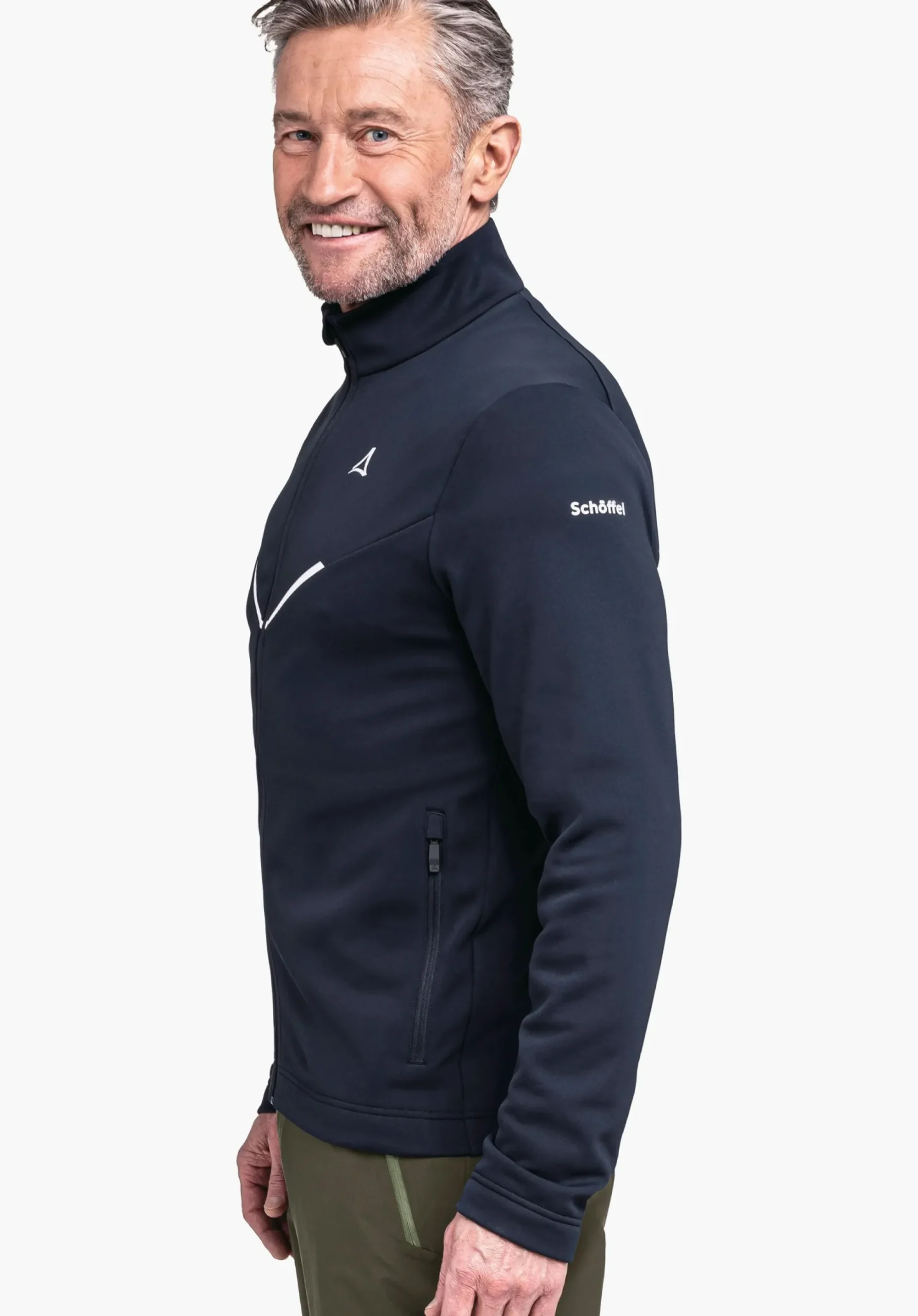 MEN SCHÖFFEL Skiing<Recycled and comfortable fleece jacket blue