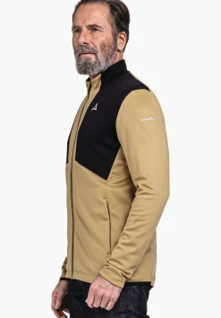 MEN SCHÖFFEL Skiing<Recycled fleece with high thermal performance beige
