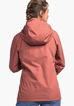 WOMEN SCHÖFFEL Trek & Hike|Outdoor Jackets<Robust, wind- and waterproof rain jacket red