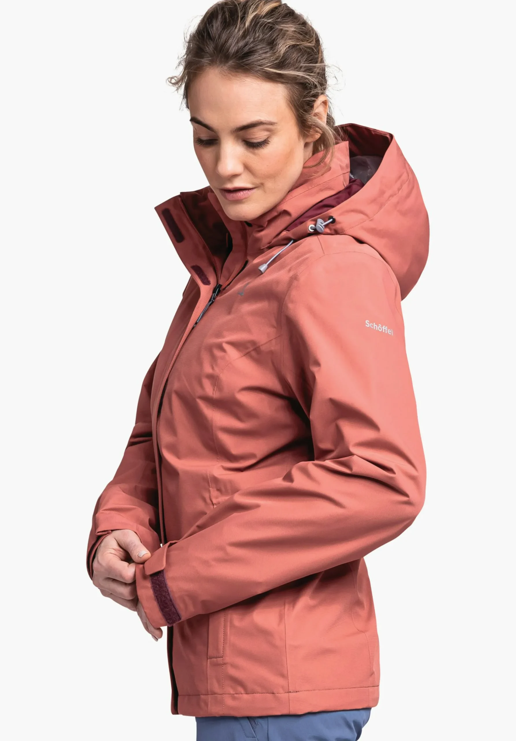 WOMEN SCHÖFFEL Trek & Hike|Outdoor Jackets<Robust, wind- and waterproof rain jacket red