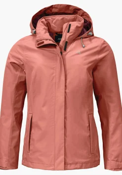 WOMEN SCHÖFFEL Trek & Hike|Outdoor Jackets<Robust, wind- and waterproof rain jacket red