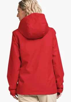 WOMEN SCHÖFFEL Trek & Hike|Outdoor Jackets<Robust, wind- and waterproof rain jacket red
