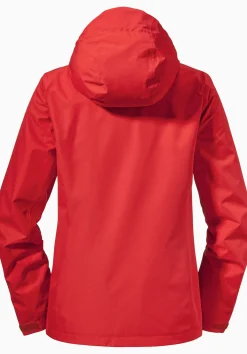 WOMEN SCHÖFFEL Trek & Hike|Outdoor Jackets<Robust, wind- and waterproof rain jacket red