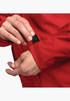 WOMEN SCHÖFFEL Trek & Hike|Outdoor Jackets<Robust, wind- and waterproof rain jacket red