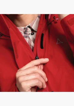 WOMEN SCHÖFFEL Trek & Hike|Outdoor Jackets<Robust, wind- and waterproof rain jacket red