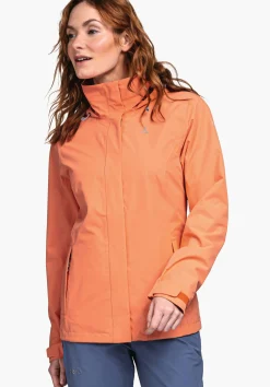 WOMEN SCHÖFFEL Trek & Hike|Outdoor Jackets<Robust, wind- and waterproof rain jacket red
