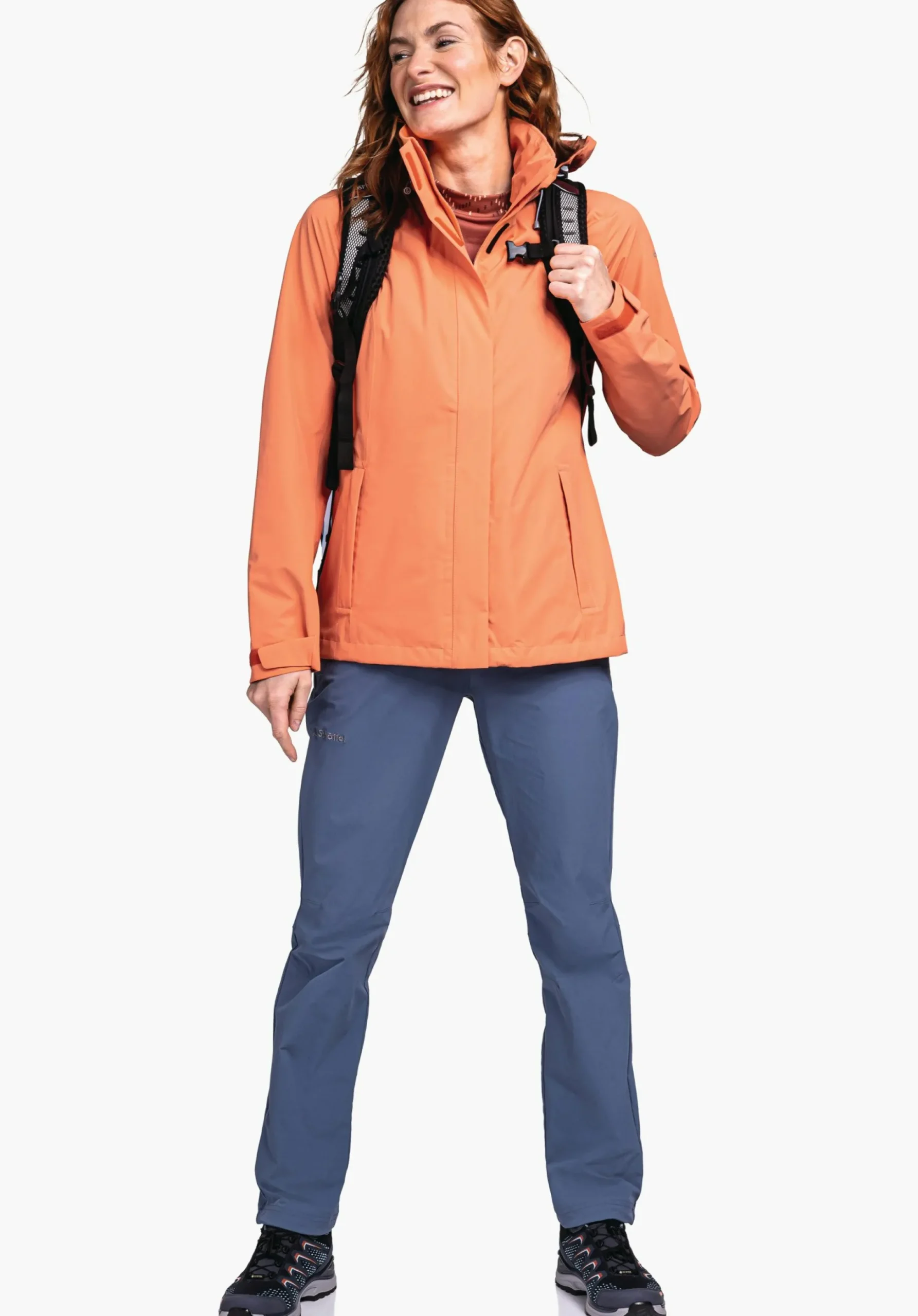 WOMEN SCHÖFFEL Trek & Hike|Outdoor Jackets<Robust, wind- and waterproof rain jacket red