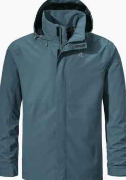 MEN SCHÖFFEL Trek & Hike|Outdoor Jackets<Robust, wind- and waterproof rain jacket grün