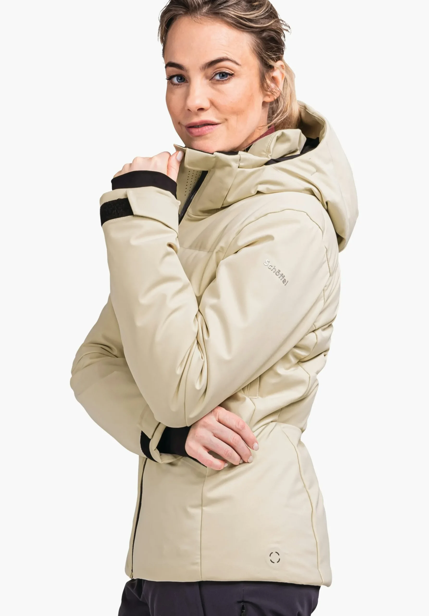 WOMEN SCHÖFFEL Skiing<Ski down jacket with recycled padding beige