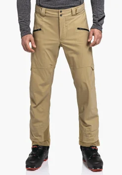 MEN SCHÖFFEL Ski Tour|Skiing|Mountaineering|Pants Long<Ski touring pants with 4-way stretch beige