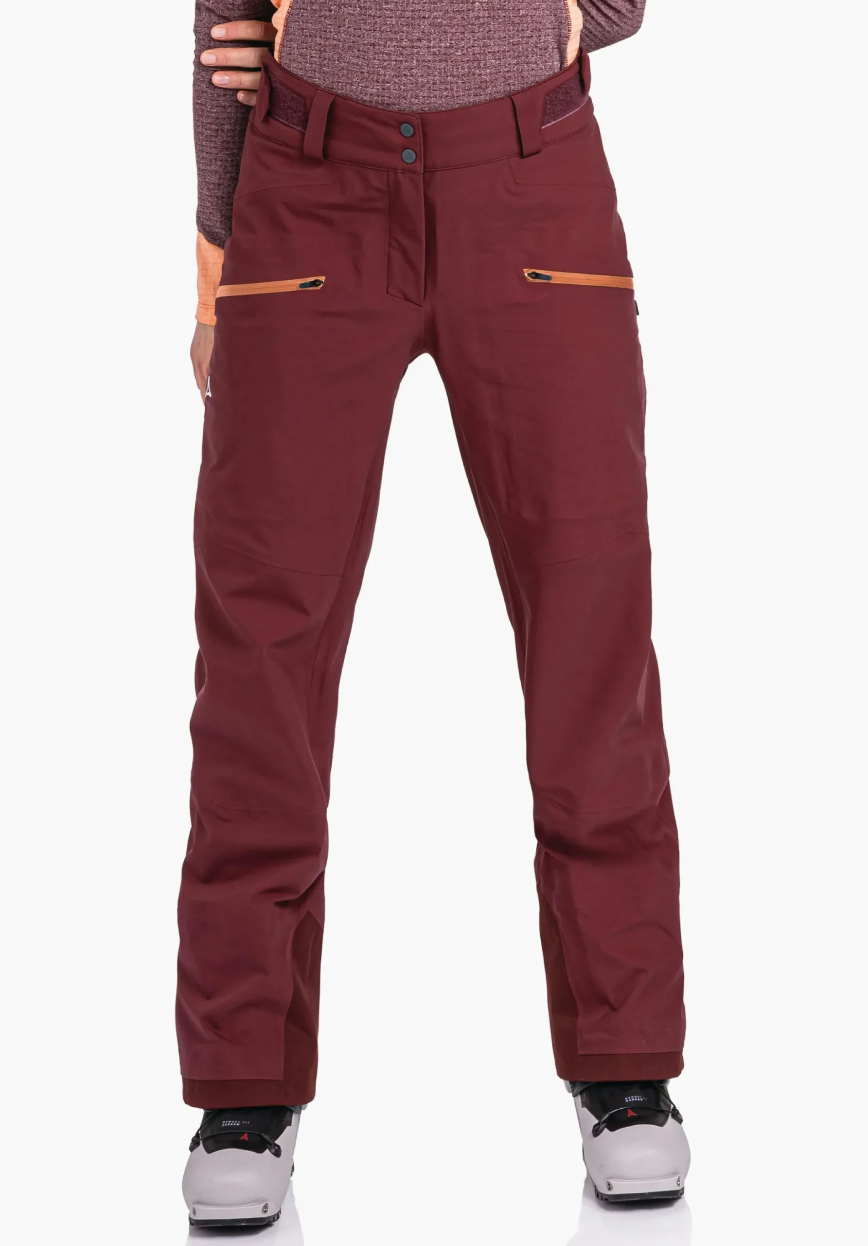 WOMEN SCHÖFFEL Ski Tour|Skiing|Mountaineering|Pants Long<Ski touring pants with 4-way stretch red