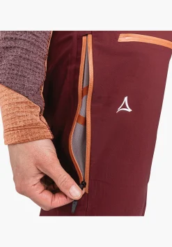 WOMEN SCHÖFFEL Ski Tour|Skiing|Mountaineering|Pants Long<Ski touring pants with 4-way stretch red