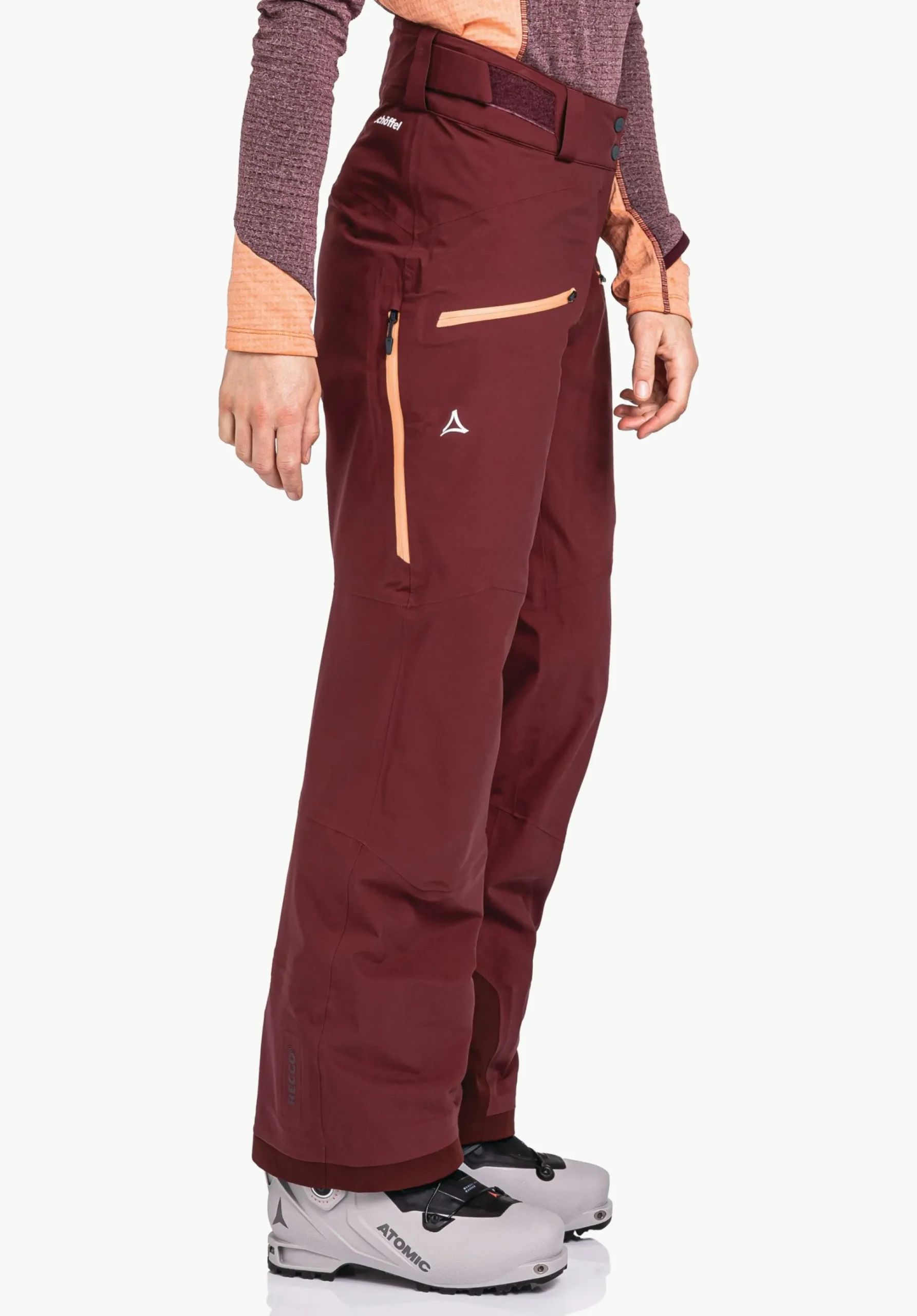 WOMEN SCHÖFFEL Ski Tour|Skiing|Mountaineering|Pants Long<Ski touring pants with 4-way stretch red