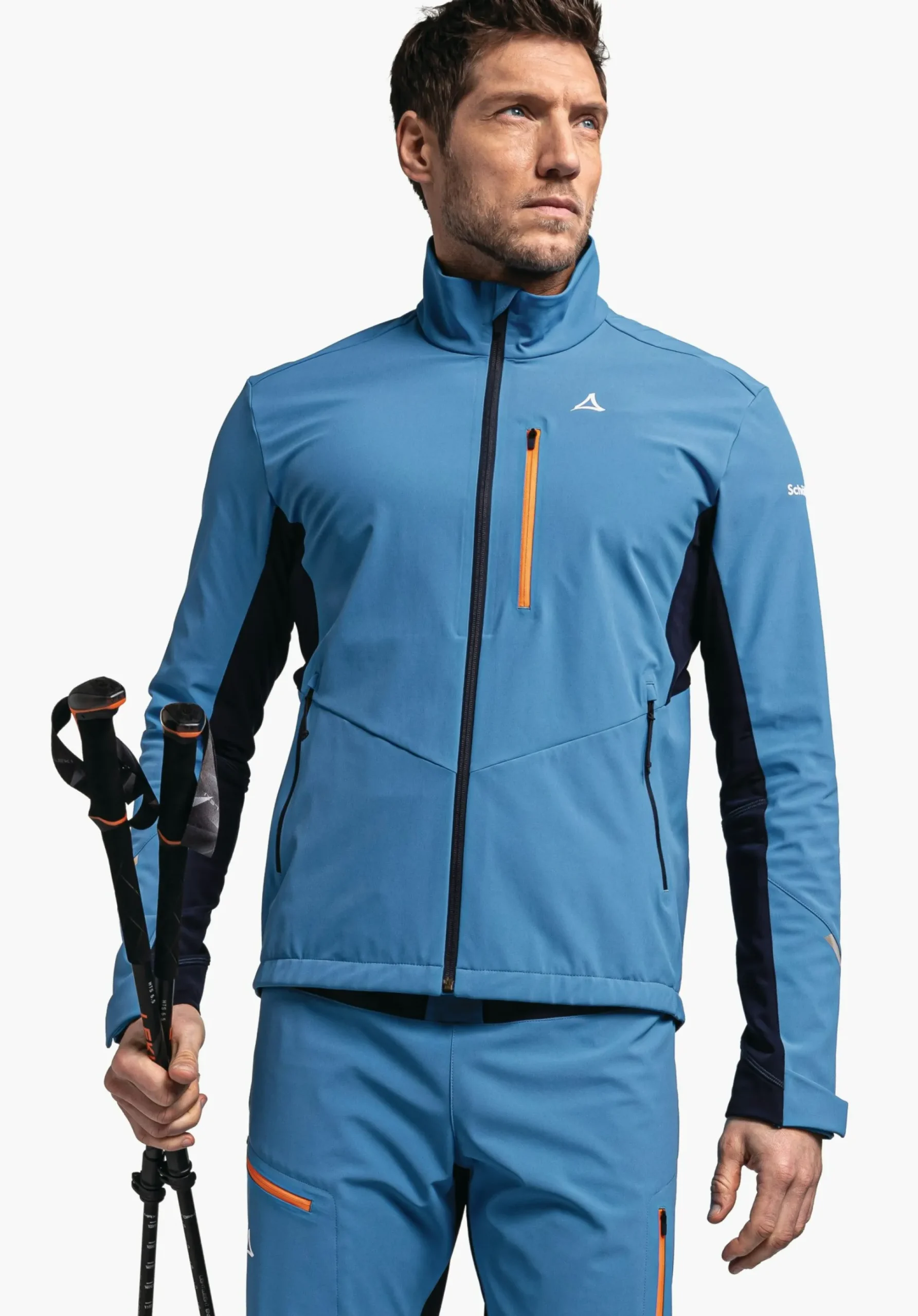 MEN SCHÖFFEL Trek & Hike|Outdoor Jackets<Softshell jacket in performance material orange