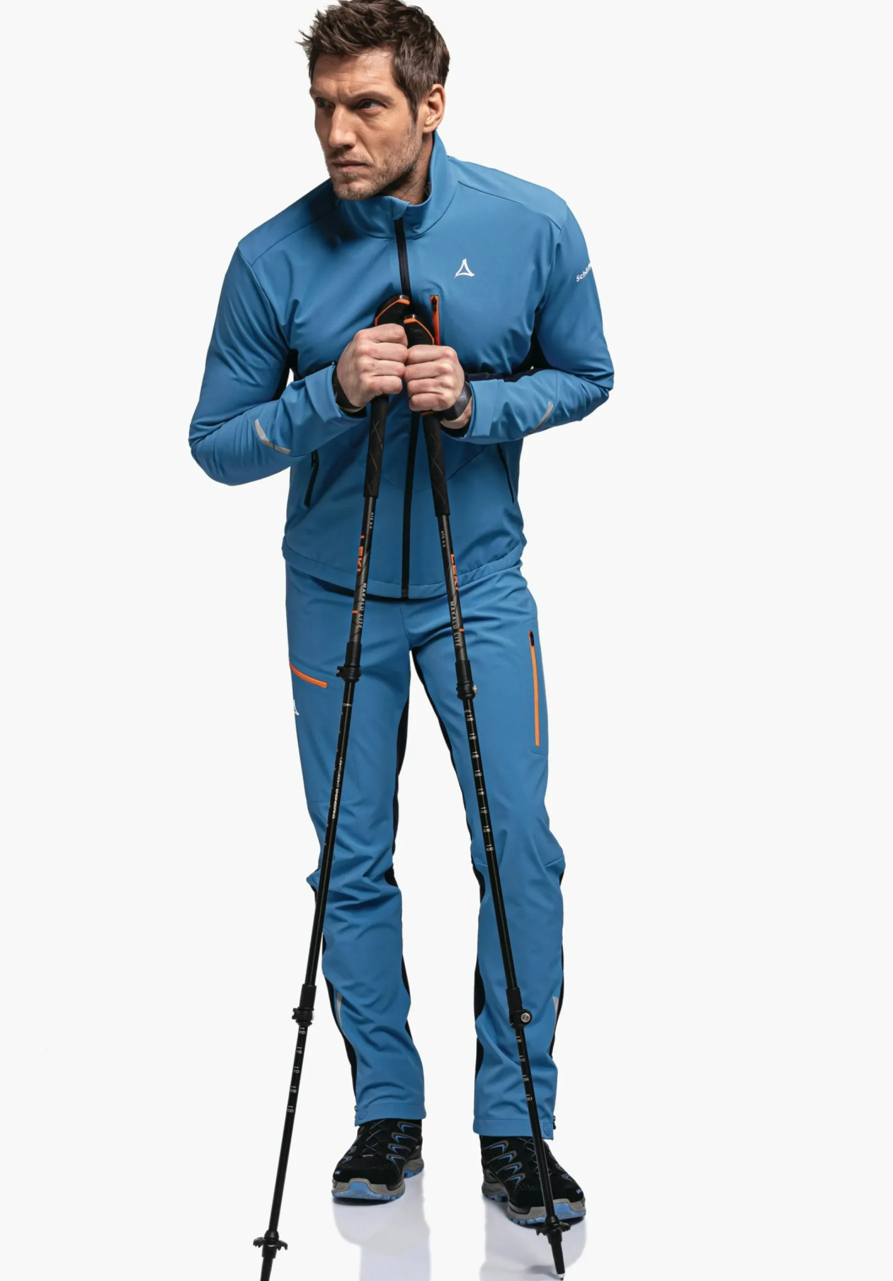 MEN SCHÖFFEL Trek & Hike|Outdoor Jackets<Softshell jacket in performance material orange