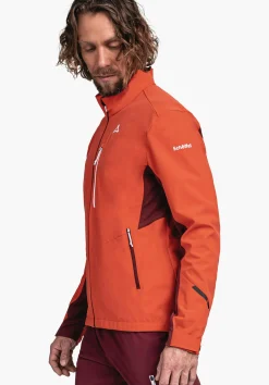 MEN SCHÖFFEL Trek & Hike|Outdoor Jackets<Softshell jacket in performance material orange