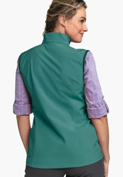 WOMEN SCHÖFFEL <Softshell vest in purist design orange