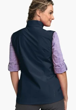 WOMEN SCHÖFFEL <Softshell vest in purist design orange