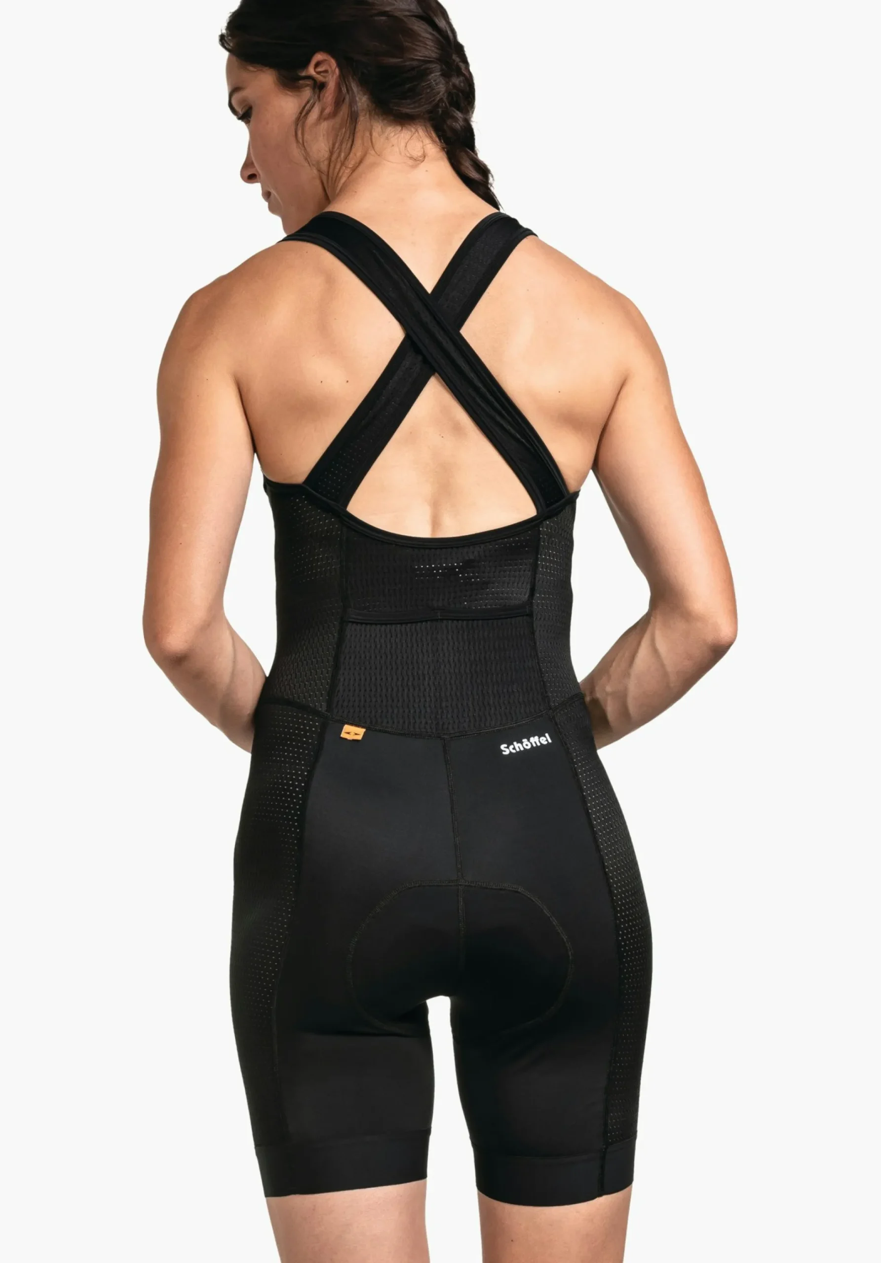 WOMEN SCHÖFFEL Bike|Inner Pants<Sporty cycling inner pants with suspenders black