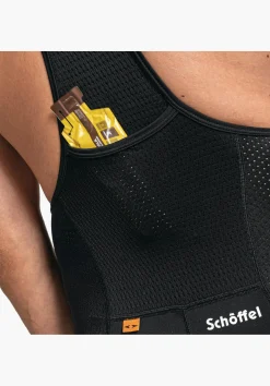 MEN SCHÖFFEL Bike|Inner Pants<Sporty cycling inner pants with suspenders black
