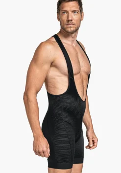MEN SCHÖFFEL Bike|Inner Pants<Sporty cycling inner pants with suspenders black