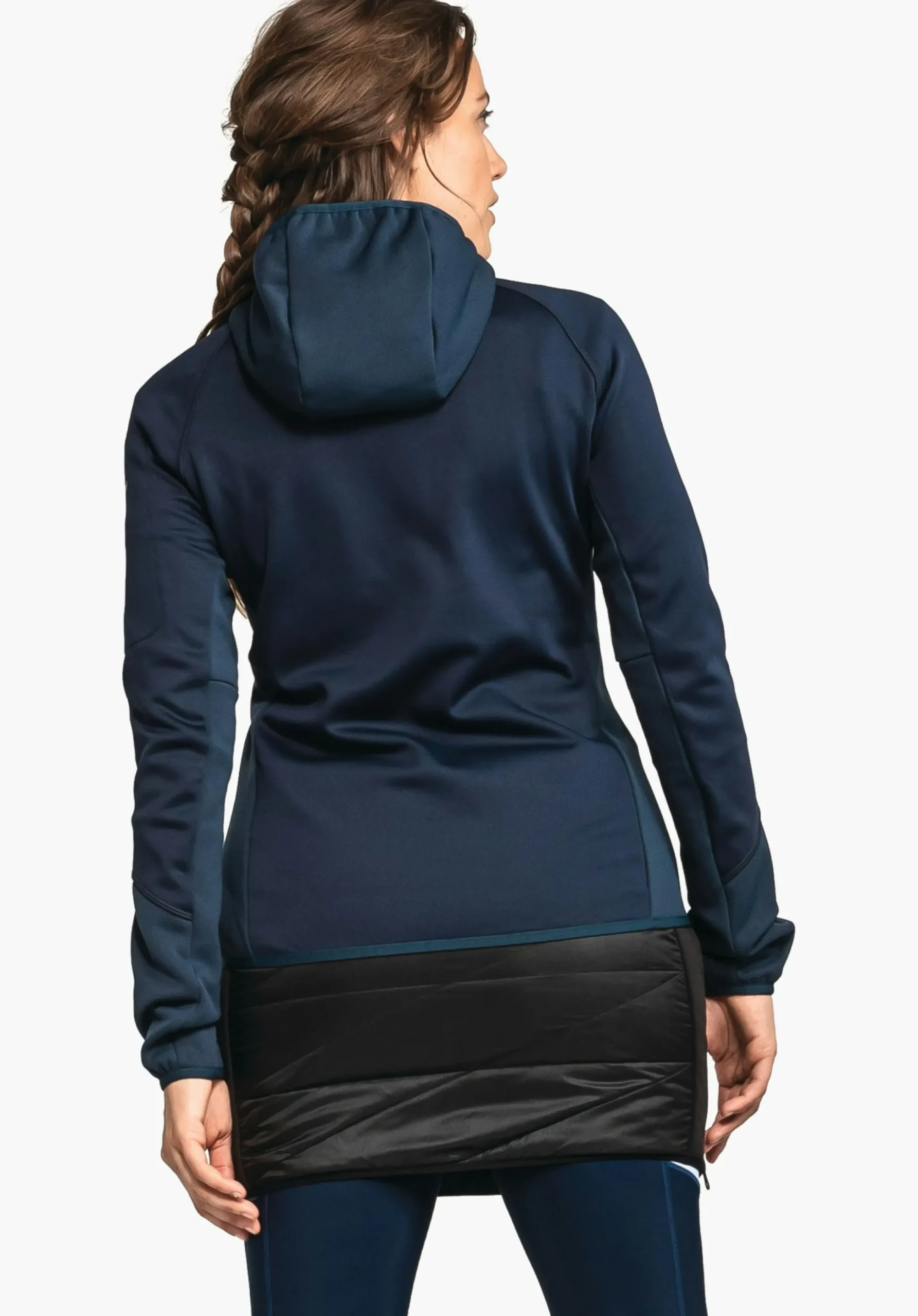 WOMEN SCHÖFFEL <Sporty fleece hoody in material mix red
