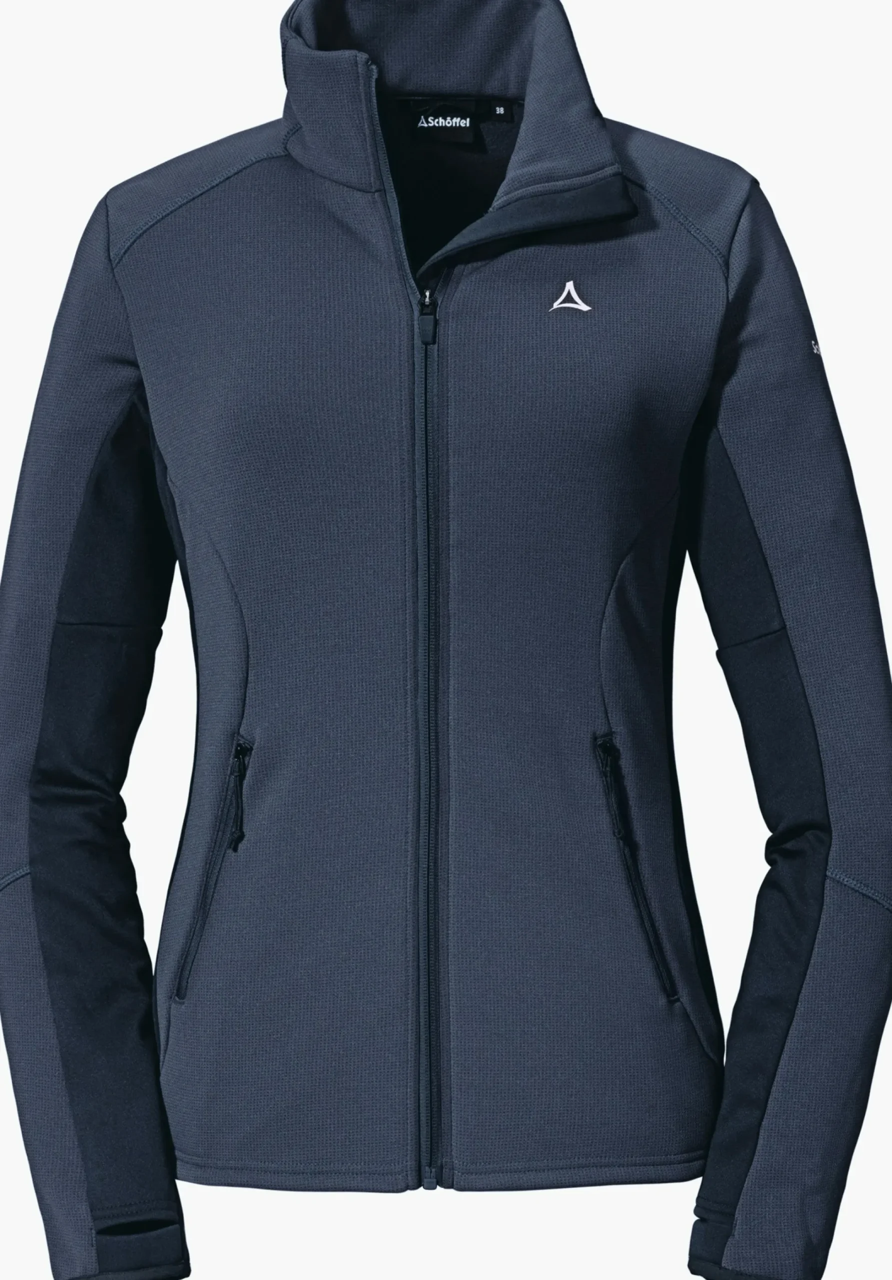 WOMEN SCHÖFFEL Trek & Hike<Sporty fleece jacket in material mix blue