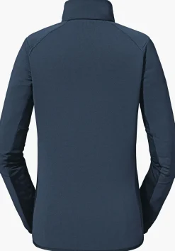 WOMEN SCHÖFFEL Trek & Hike<Sporty fleece jacket in material mix blue