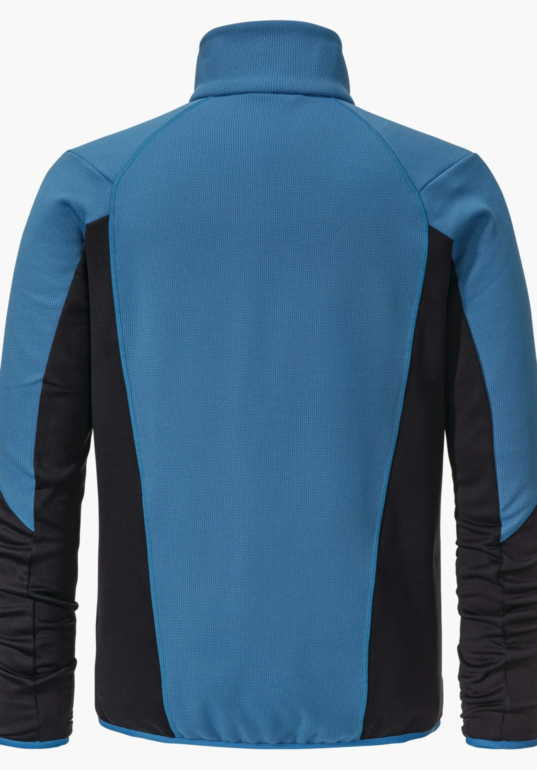 MEN SCHÖFFEL Trek & Hike<Sporty fleece jacket in material mix blue