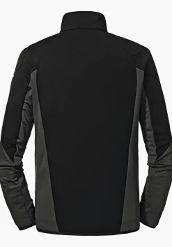MEN SCHÖFFEL Trek & Hike<Sporty fleece jacket in material mix blue