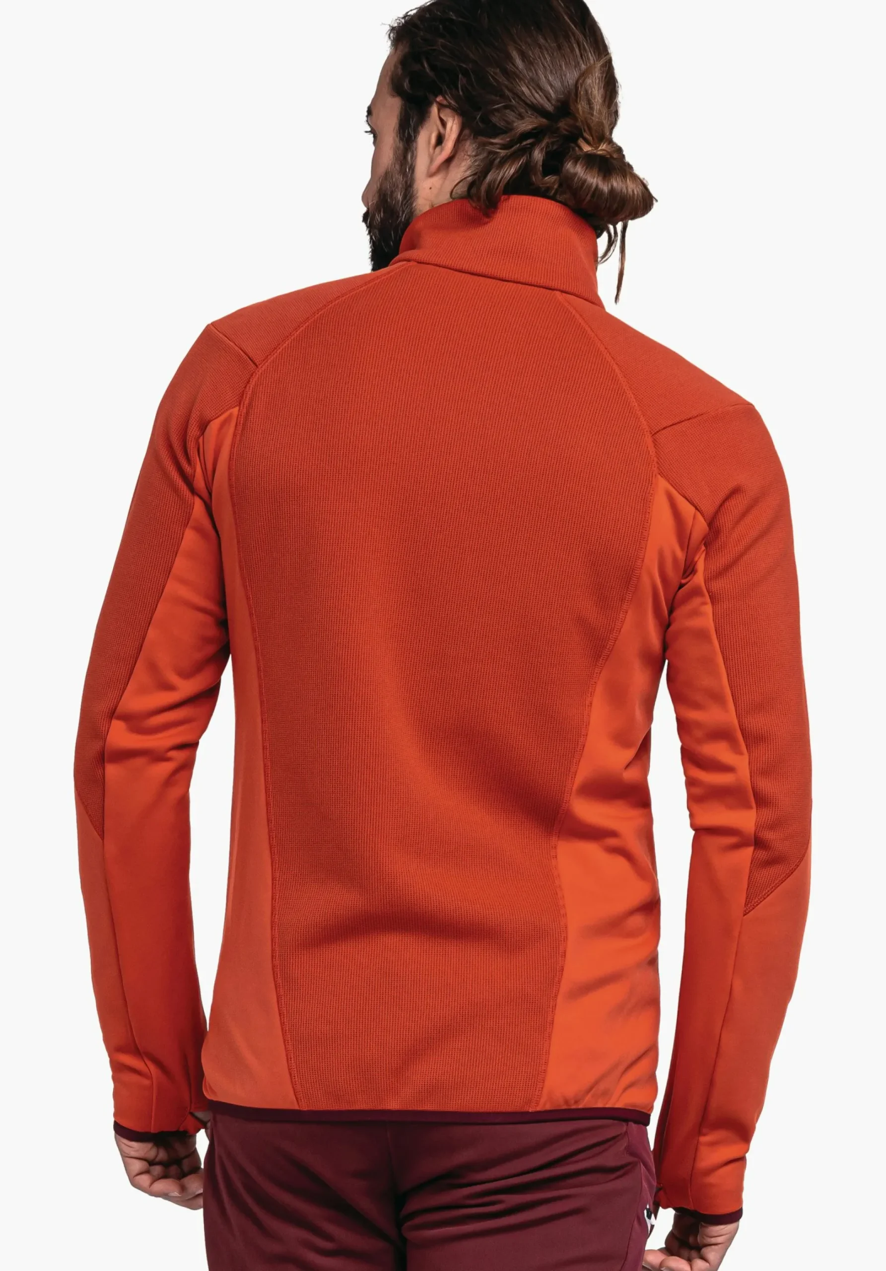 MEN SCHÖFFEL Trek & Hike<Sporty fleece jacket in material mix blue