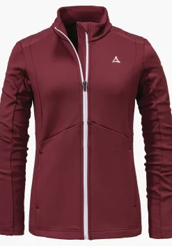 WOMEN SCHÖFFEL Skiing<Sporty recycled fleece jacket red