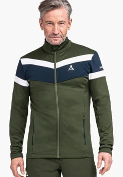 MEN SCHÖFFEL Skiing<Sporty recycled fleece jacket orange